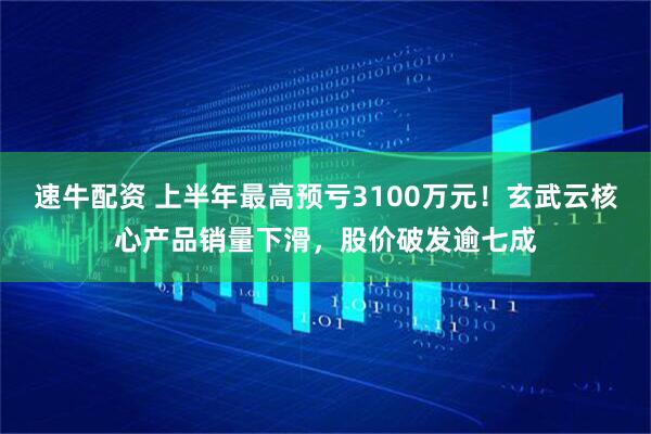 速牛配资 上半年最高预亏3100万元！玄武云核心产品销量下滑，股价破发逾七成