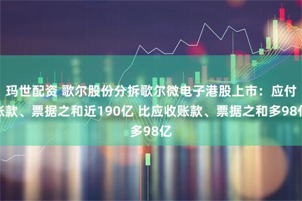 玛世配资 歌尔股份分拆歌尔微电子港股上市:应付账款、票据之和近190亿 比应收账款、票据之和多98亿