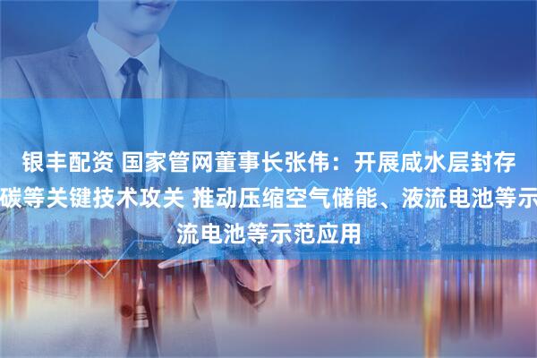 银丰配资 国家管网董事长张伟：开展咸水层封存二氧化碳等关键技术攻关 推动压缩空气储能、液流电池等示范应用